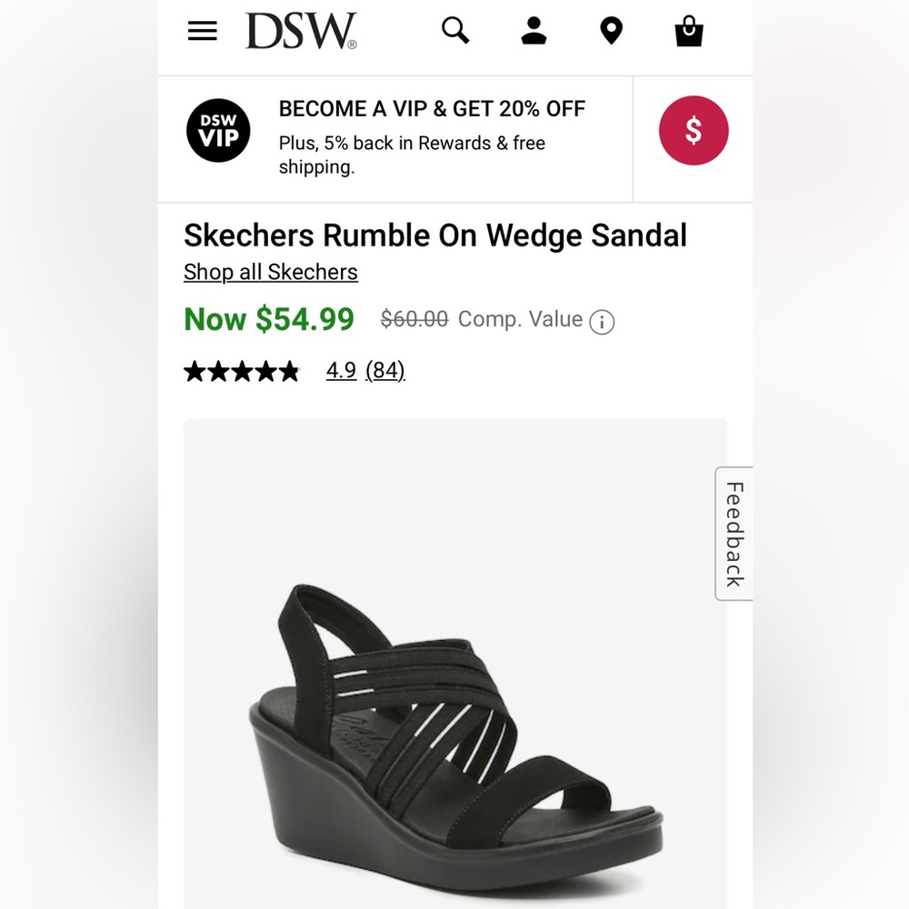 Black memory foam platform sketchers sandals